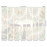 Origin Murals sleeping jungle leopard grey wall mural 50cm x 19.6m (British brand)