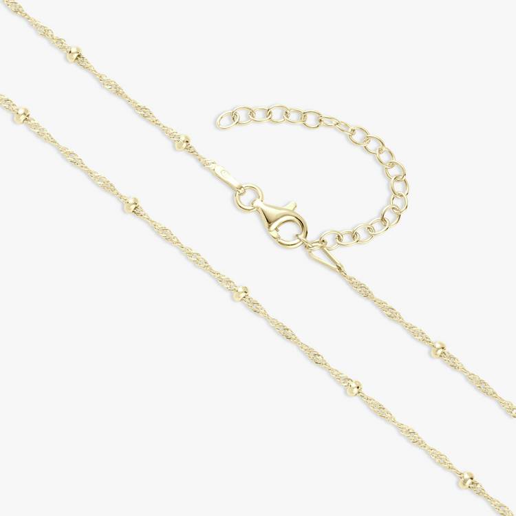 Revere 9ct gold plated Singapore necklace 46cm, imported from the UK