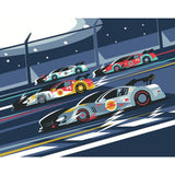 Origin Murals sports cars navy blue wall mural (British brand)