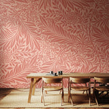 Origin Murals trailing ferns warm coral wall mural - British product