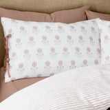 Pineapple Elephant double duvet set woodblock floral imported from the UK