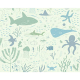 Origin Murals underwater adventure seafoam wall mural - British product