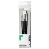 Reeves acrylic brush set pack of 4, imported from the UK