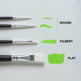 Reeves acrylic brush set pack of 4, imported from the UK