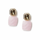 Freedom pink crystal drop earrings 40mm, imported from the UK