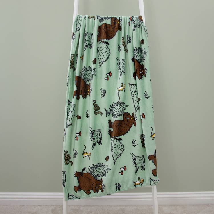 The Gruffalo fleece throw sage 150x100cm, UK version
