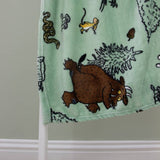 The Gruffalo fleece throw sage 150x100cm, UK version
