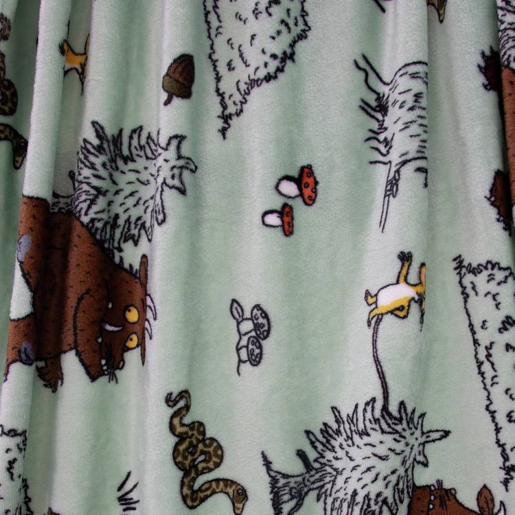 The Gruffalo fleece throw sage 150x100cm, UK version