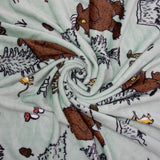 The Gruffalo fleece throw sage 150x100cm, UK version
