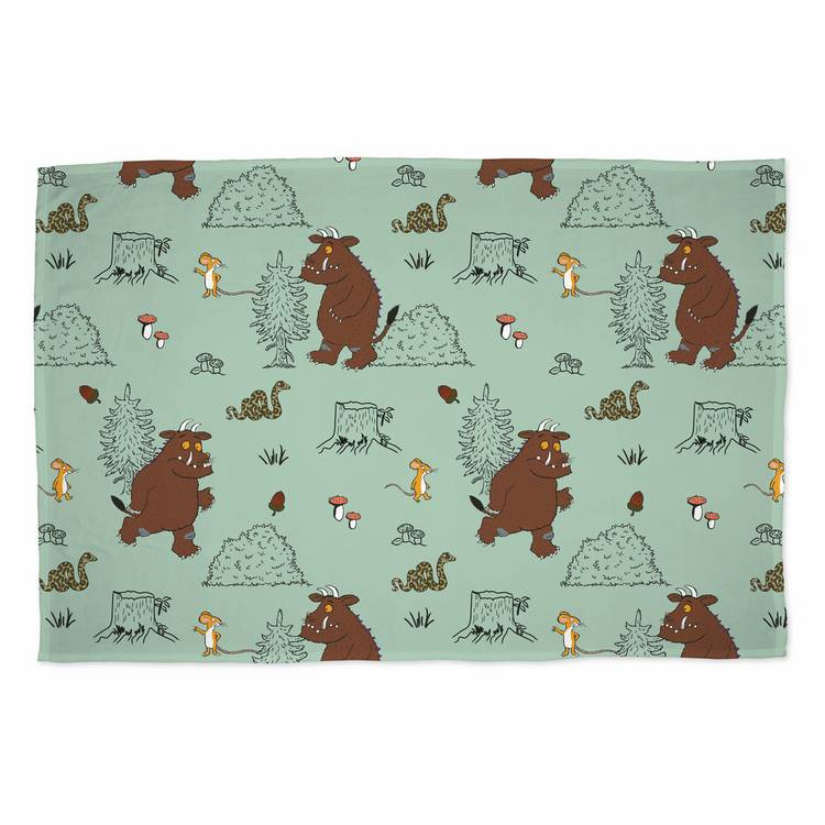 The Gruffalo fleece throw sage 150x100cm, UK version