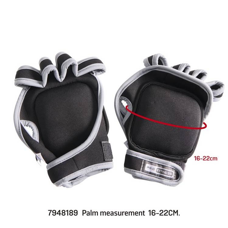 Pro Fitness weighted gloves 2x1kg (British brand)