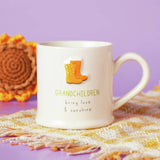 Argos Widdop Love Life Cream Ceramic Message Mug - Grandchildren 290ml- Buy online at McGrocer