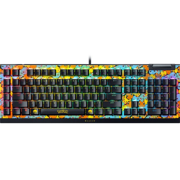Razer BlackWidow V4 X gaming keyboard Pokémon Edition (British brand)