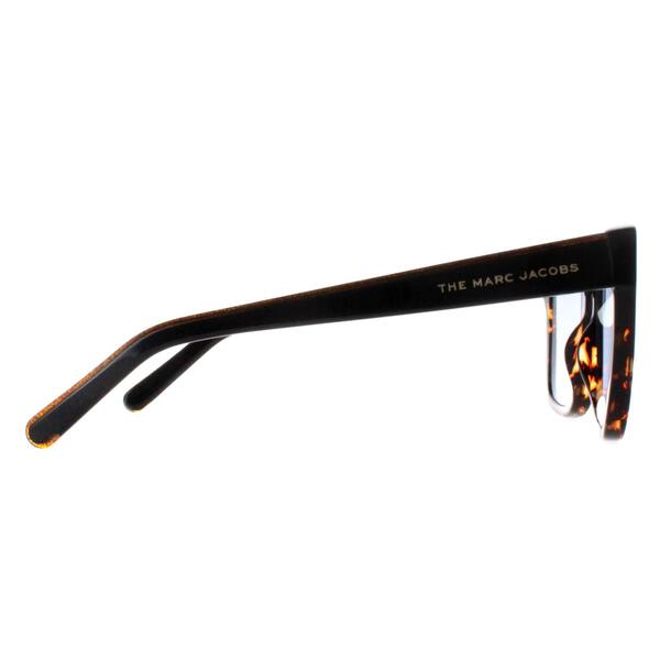 Marc Jacobs MARC 458/S firkantede solbriller Havana Black Blue Avio, UK-versjon