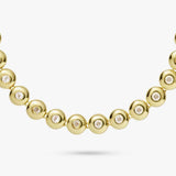 Revere 9ct gold plated CZ tennis bracelet 7.5 inch, imported from the UK