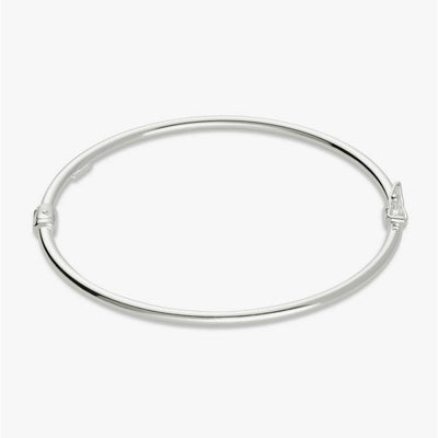 Argos Revere Sterling Silver Hinged Polished Bangle- Buy online at McGrocer