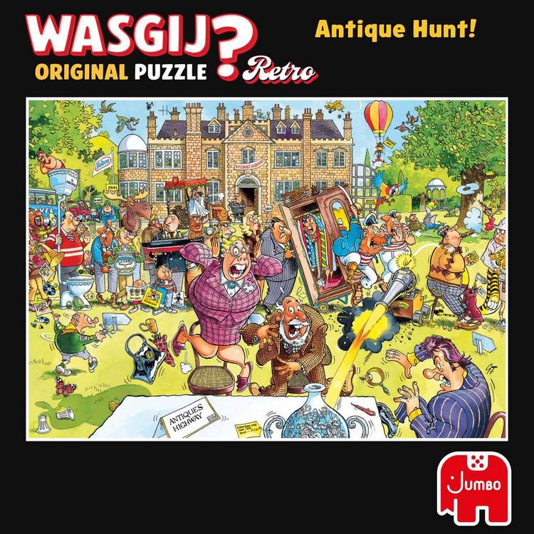 Wasgij Retro Antique Hunt jigsaw puzzle 1000 pieces, UK version