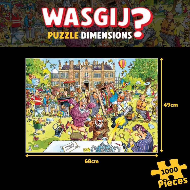 Wasgij Retro Antique Hunt jigsaw puzzle 1000 pieces, UK version