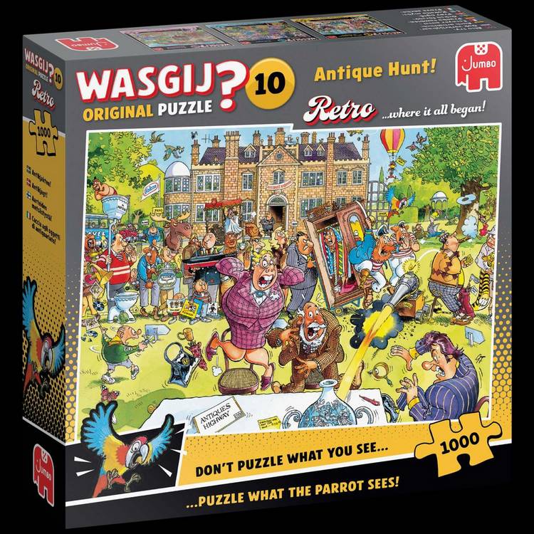 Wasgij Retro Antique Hunt jigsaw puzzle 1000 pieces, UK version