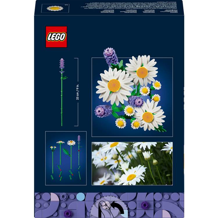 LEGO Botanicals Daisies artificial flower building set 133 pieces (British brand)