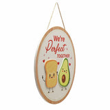 Widdop avocado and toast hanging plaque - British product