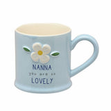 Widdop soft blue Nanna ceramic mug 290ml (British brand)