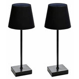 Streetwize solar table lamp black pack of 2 (British brand)