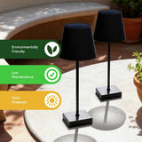 Streetwize solar table lamp black pack of 2 (British brand)
