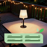 Streetwize white solar table lamp 26cm tall - British product