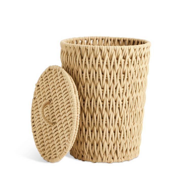 Argos Home 50L chunky knit laundry basket, imported from the UK