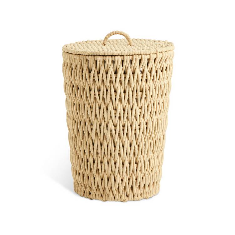 Argos Home 50L chunky knit laundry basket, imported from the UK
