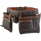 Rolson oil-tanned double tool belt with pockets (British brand)