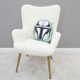Mandalorian Friend Shaped cushion 40x36cm (British brand)