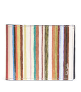 Harrods Paul Smith Leather Painted Stripe Bifold Wallet - 8.5cm x 10.5cm- Buy online at McGrocer