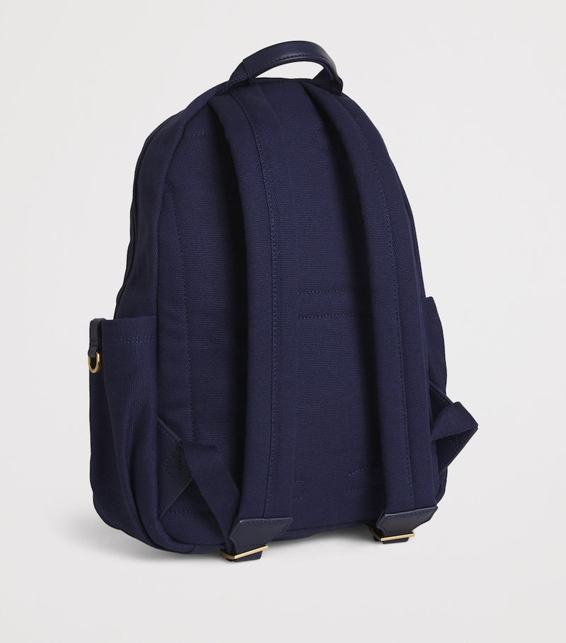 Harrods cotton embroidered emblem backpack, UK version