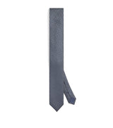 Harrods Giorgio Armani Silk Herringbone Tie 7cm- Buy online at McGrocer