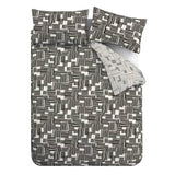 Catherine Lansfield black white geometric single bedding set, imported from the UK