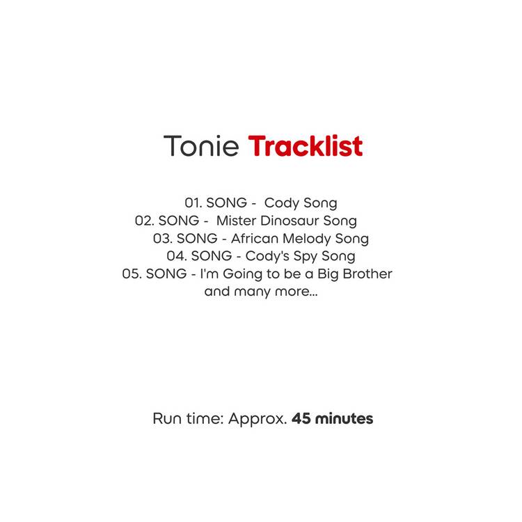 tonies Cocomelon Cody audio character, imported from the UK