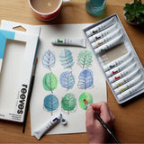 Reeves watercolour 12 colour tube set, UK version
