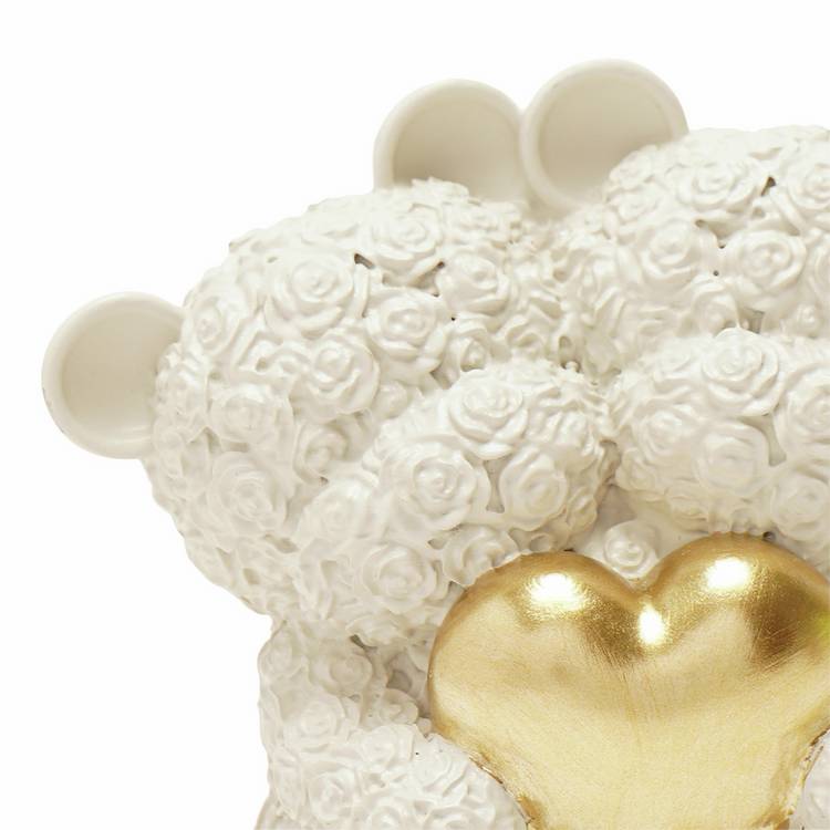 Widdop resin twin bears ornament, 8cm tall, UK version