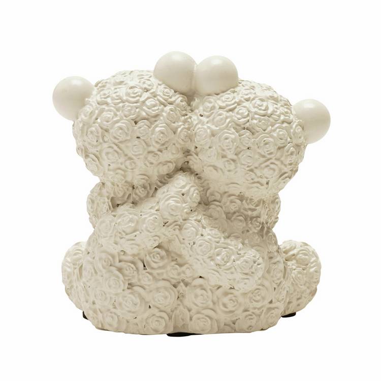 Widdop resin twin bears ornament, 8cm tall, UK version