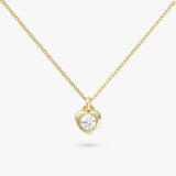 Revere 9ct gold plated heart pendant necklace 46cm chain, UK version