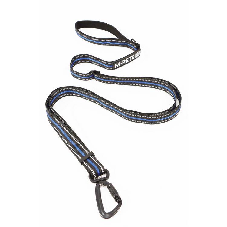 M-PETS hiking dog lead electric blue 2m, imported from the UK