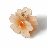 Flitzy peach flower claw clip (British brand)