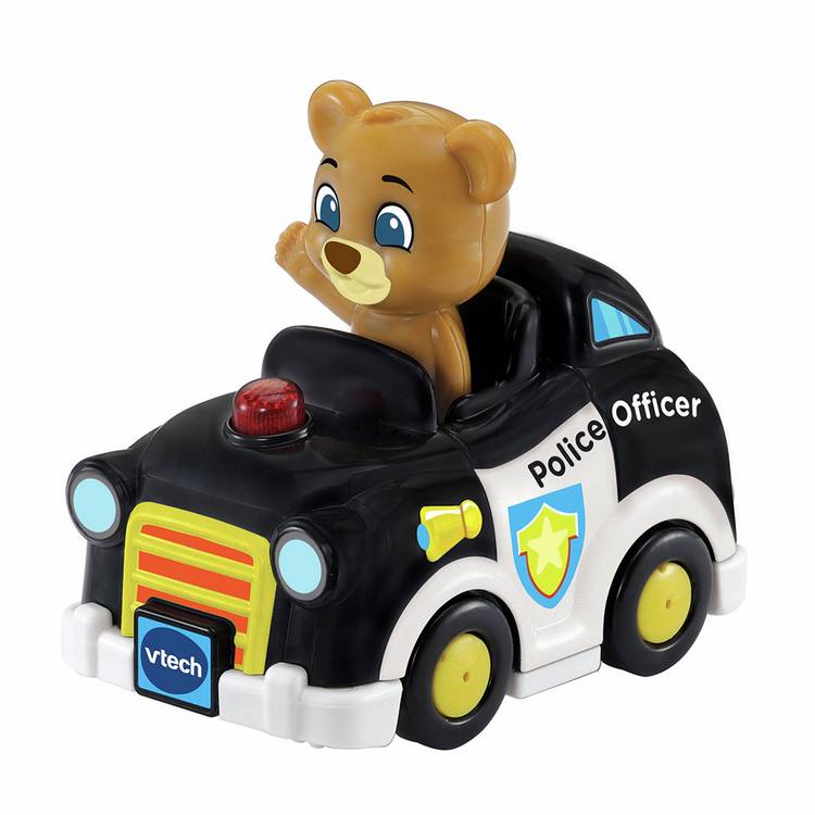 Vtech Toot-Toot Drivers Beau Bear police car toy, imported from the UK
