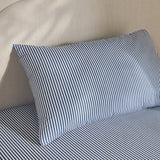 Argos Habitat Oxford Printed Stripe Blue Standard Pillowcase 75x50cm- Buy online at McGrocer