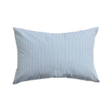 Habitat Oxford printed stripe blue pillowcase, 75x50cm - British product