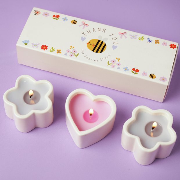 Widdop Love Life mini candle gift set Thank You - British product