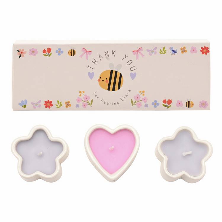 Widdop Love Life mini candle gift set Thank You - British product