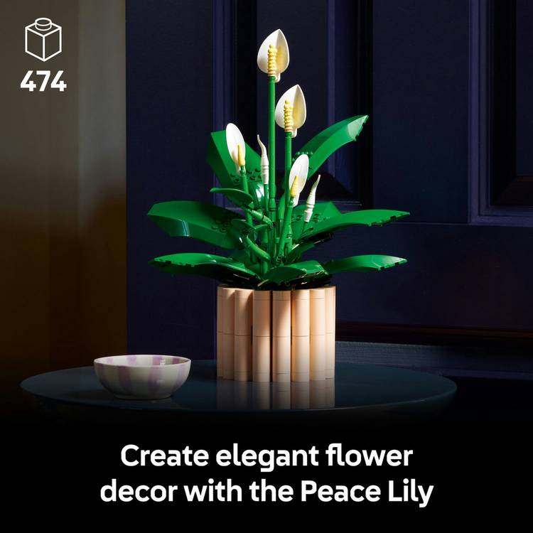 LEGO Botanicals Peace Lily building set 474 pieces (British brand)